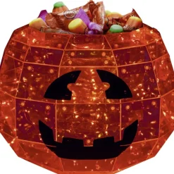 Saladier bol à bonbons LED Halloween Ø22,5xH18cm