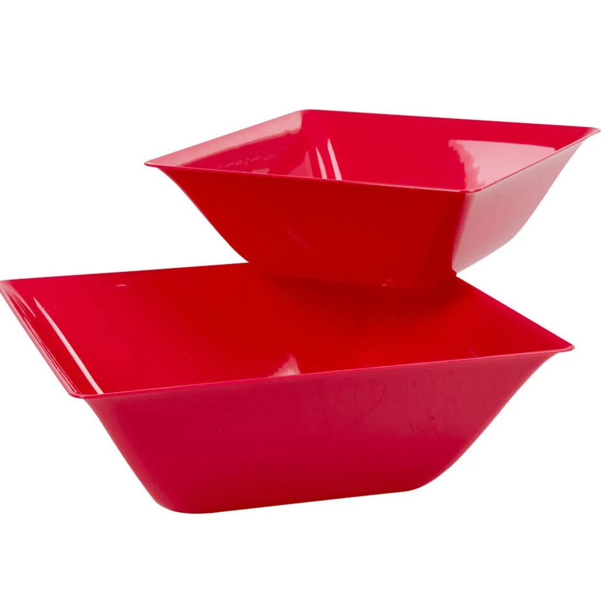 Saladier plastique fuchsia x2