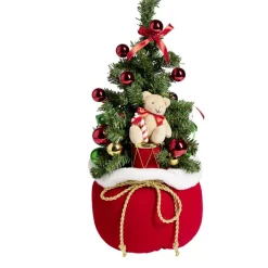 Sapin artificiel dans hotte à poser H50cm