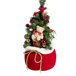 Sapin artificiel dans hotte à poser H50cm