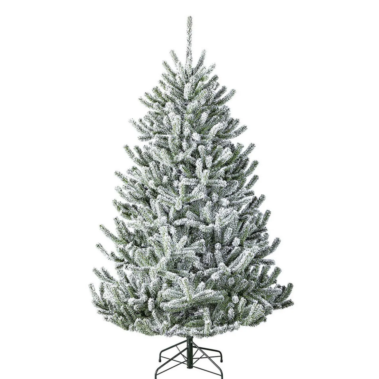 Sapin artificiel enneigé pied métal 930 branches Ø119xH180cm