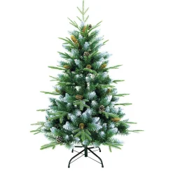 Sapin artificiel neige et pin H120cm vert