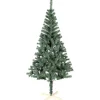 Sapin artificiel vert 400 branches pied bois Ø100xH180cm
