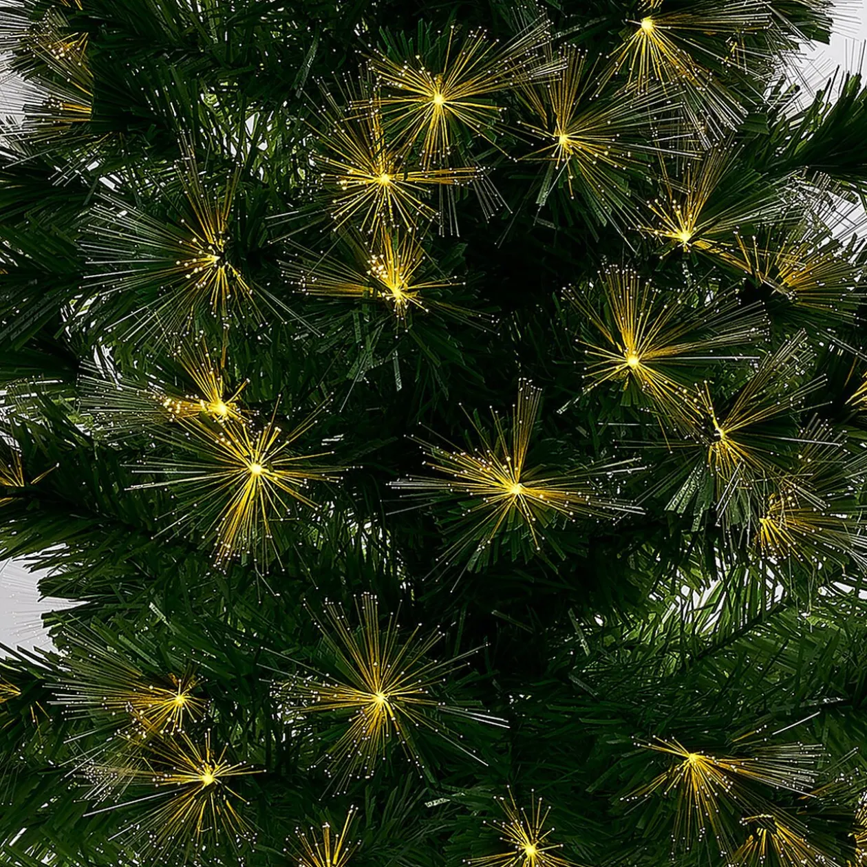 Sapin artificiel vert fibre optique h. 150 cm