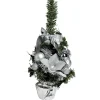 Sapin décor argenté H36cm