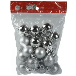 Sapin décoré lumineux blanc et argenté 20 LED