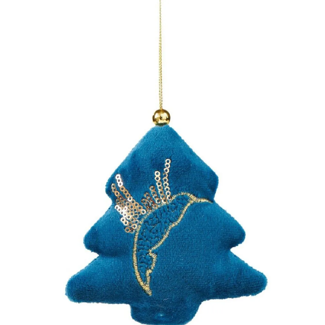 Sapin de Noël à suspendre motif oiseau