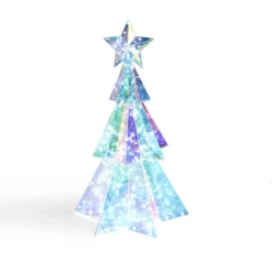 Sapin de Noël LED iridescent H37cm