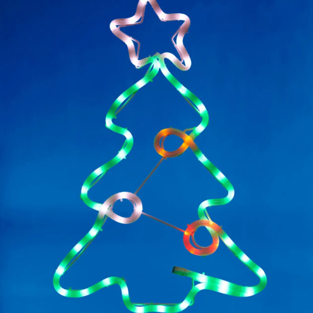 Sapin de Noël lumineux multicolore fixe
