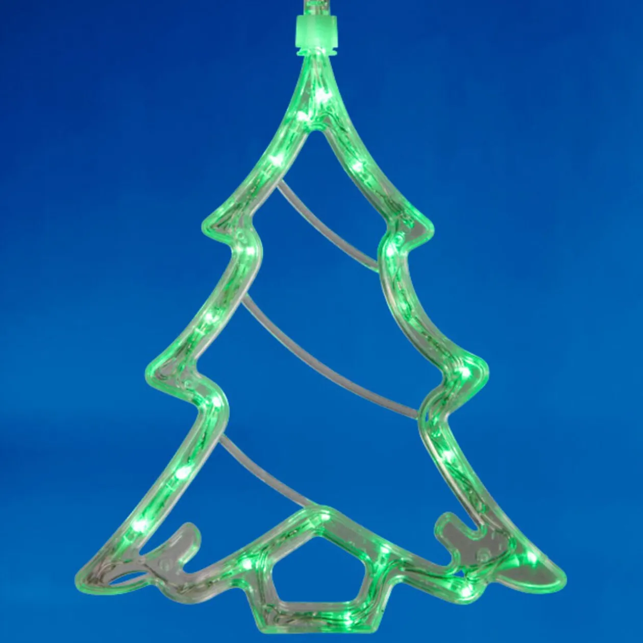 Sapin de Noël lumineux vert fixe