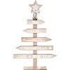 Sapin de Noël panneau de bois H36 cm