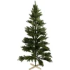 Sapin de Noël Vert effet réel avec pied en bois H180 cm