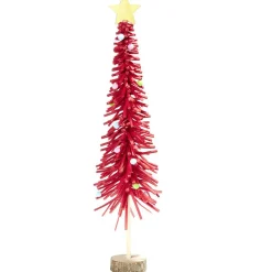 Sapin en feutrine et bois à poser H45cm - 4 modèles