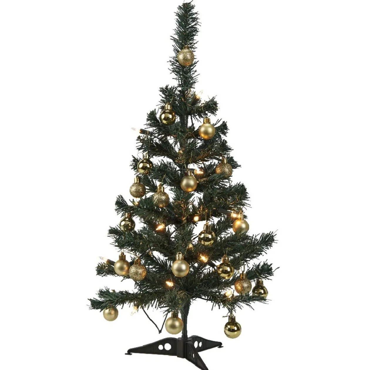 Sapin lumineux blanc et doré 20 LED