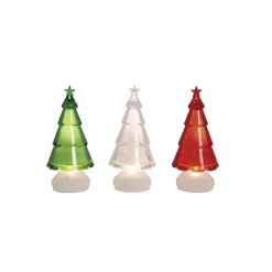 Sapin lumineux en plastique H11,5 cm