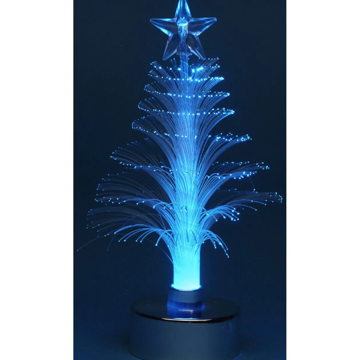 Sapin lumineux fibre optique multicolore
