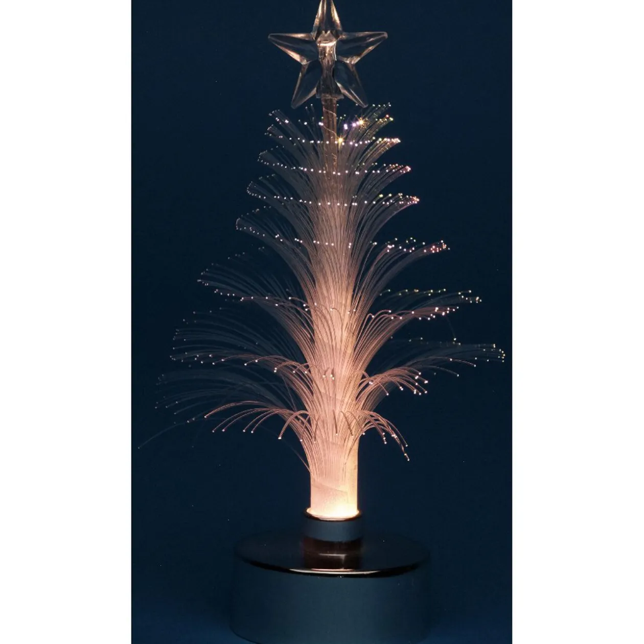 Sapin lumineux fibre optique multicolore
