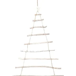 Sapin morceaux de bois Noël 87 cm