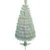 Sapin NOEl blanc fibre optique H90 cm
