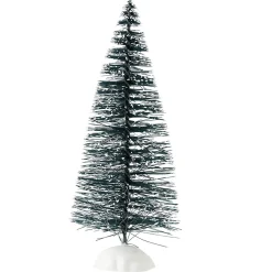 Sapin vert accessoires village de Noël x5