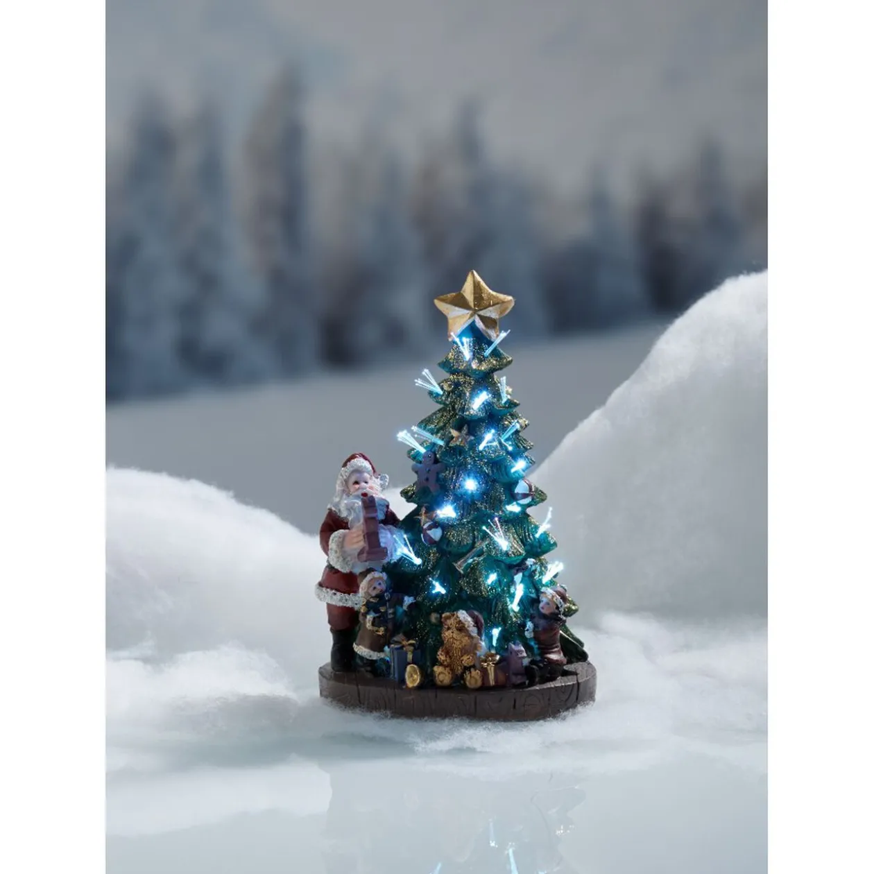 Scène de Noël lumineuse