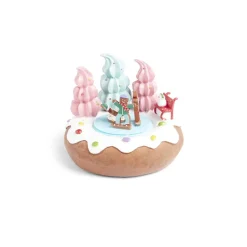 Scène lumineuse de Noël banquise à piles H9cm