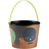 Seau à bonbons Halloween avec effet d'optique multicolore