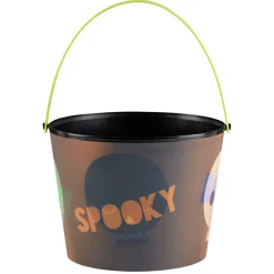 Seau à bonbons Halloween avec effet d'optique multicolore