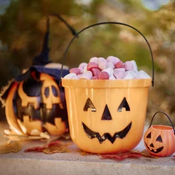 Seau à bonbons Halloween design citrouille