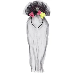 Serre tête Day of Dead avec voile