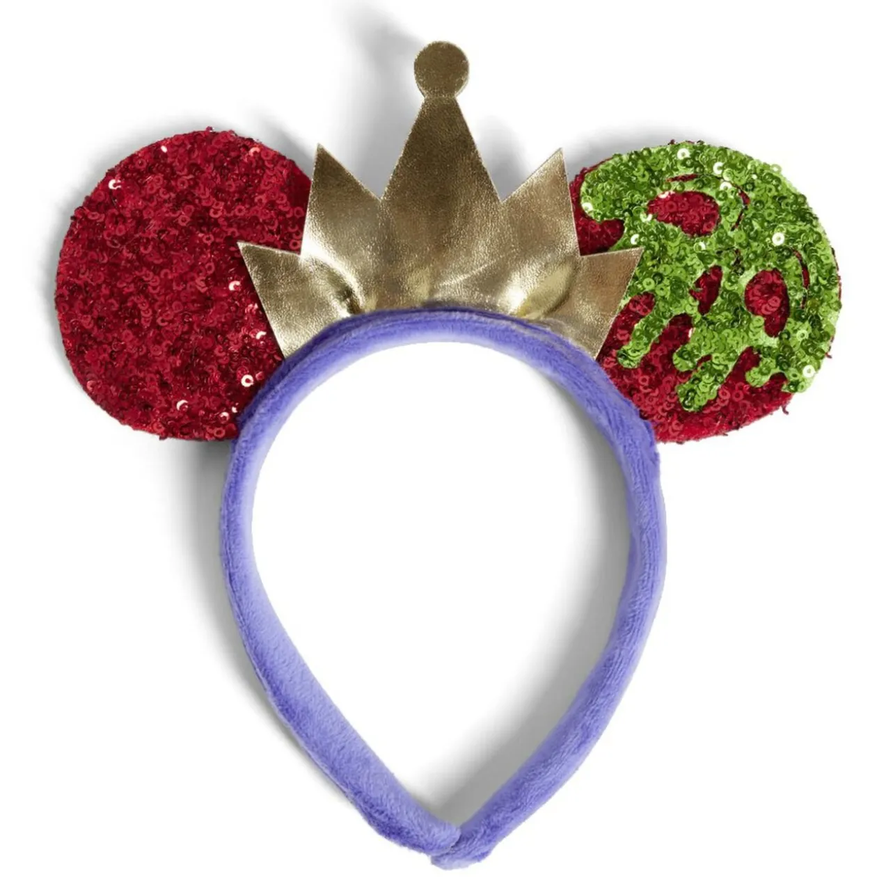 Serre-tête Disney reine Villains adulte violet rouge vert 21x21cm