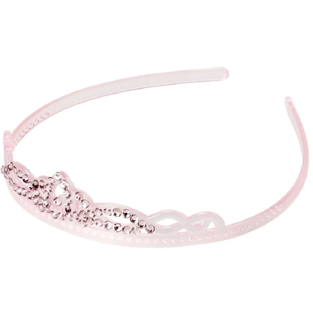 Serre-tête enfant rose avec strass