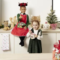 Serre-tête Minnie Disney Noël pailleté rouge et noir