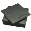 Serviette carré unie noire 2 plis en papier x50