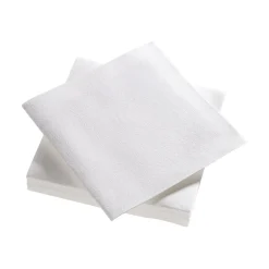 Serviette carrée airlaid effet tissu blanc x25