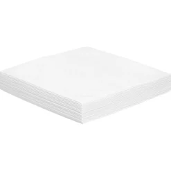 Serviette carrée airlaid effet tissu blanc x25