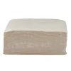 Serviette carrée blanc lin 2 plis en papier x40