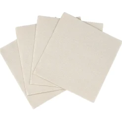 Serviette carrée blanc lin 2 plis en papier x40