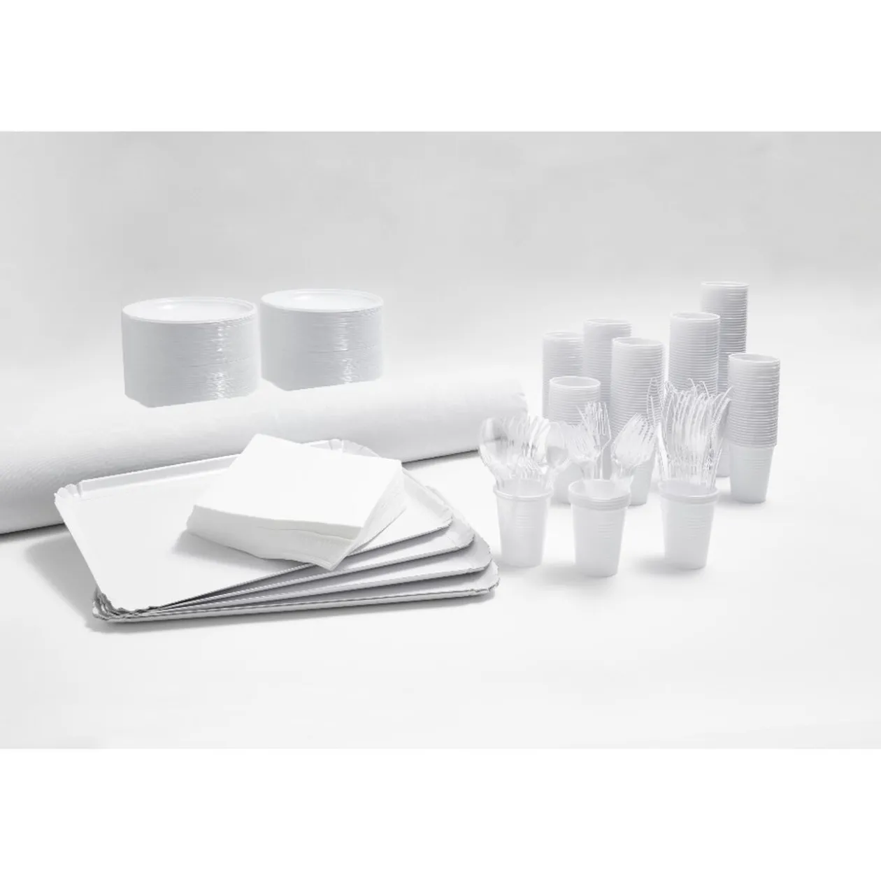 Serviette carrée blanche Tex Touch 2 plis en papier x40