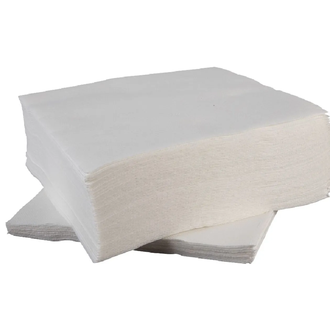 Serviette carrée blanche Tex Touch 2 plis en papier x40