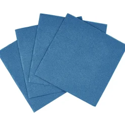 Serviette carrée bleu canard 2 plis en papier x40