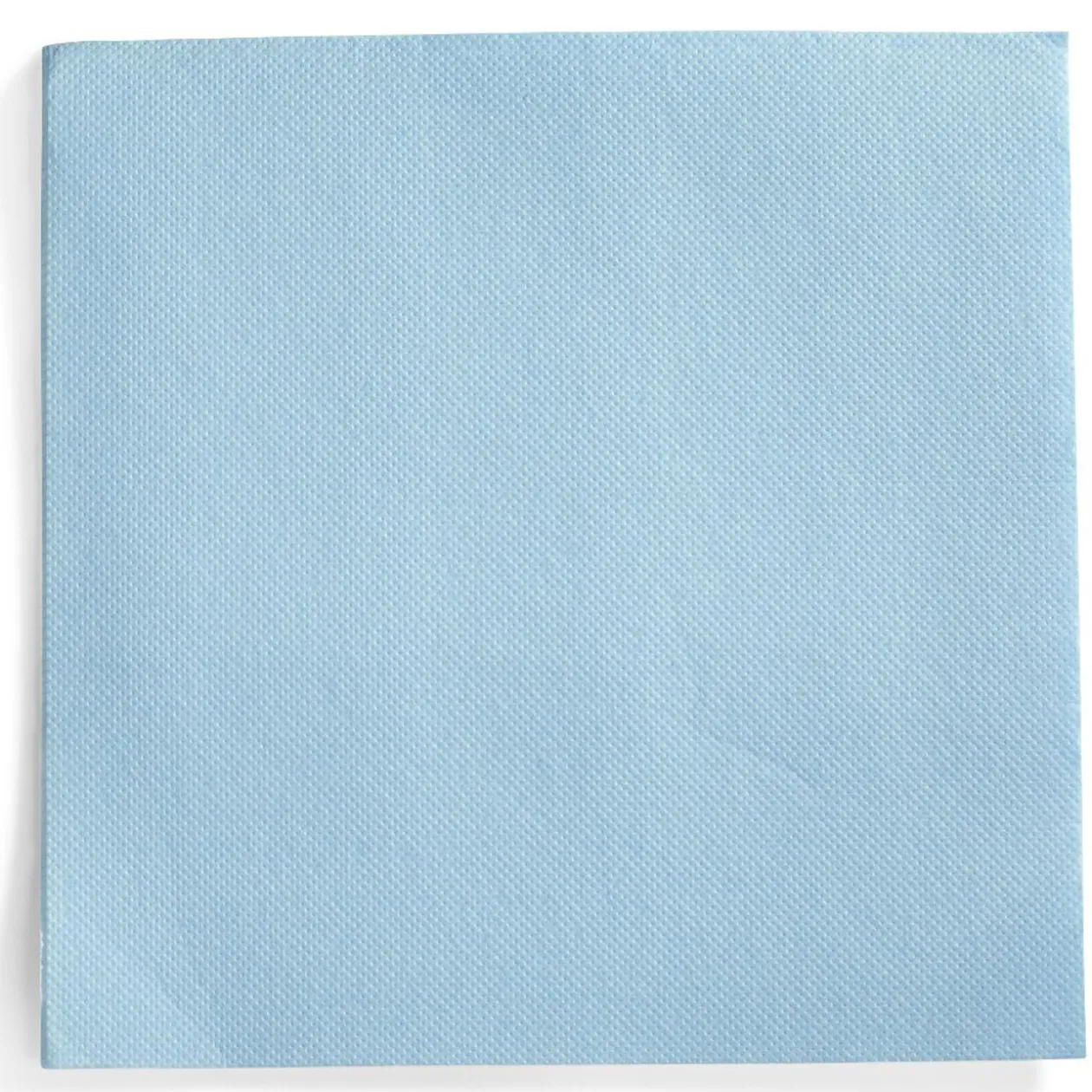 Serviette carrée bleu clair 2 plis en papier x40
