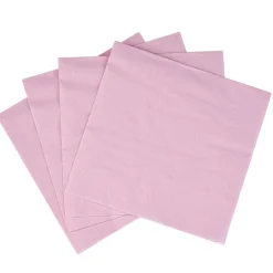 Serviette carrée rose 2 plis en papier x40