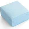 Serviette cocktail carrée bleu clair 2 plis en papier x40
