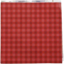 Serviette en papier 3 plis décor Vichy x20