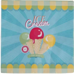 Serviette en papier 3 plis décor Crème glaçée x20