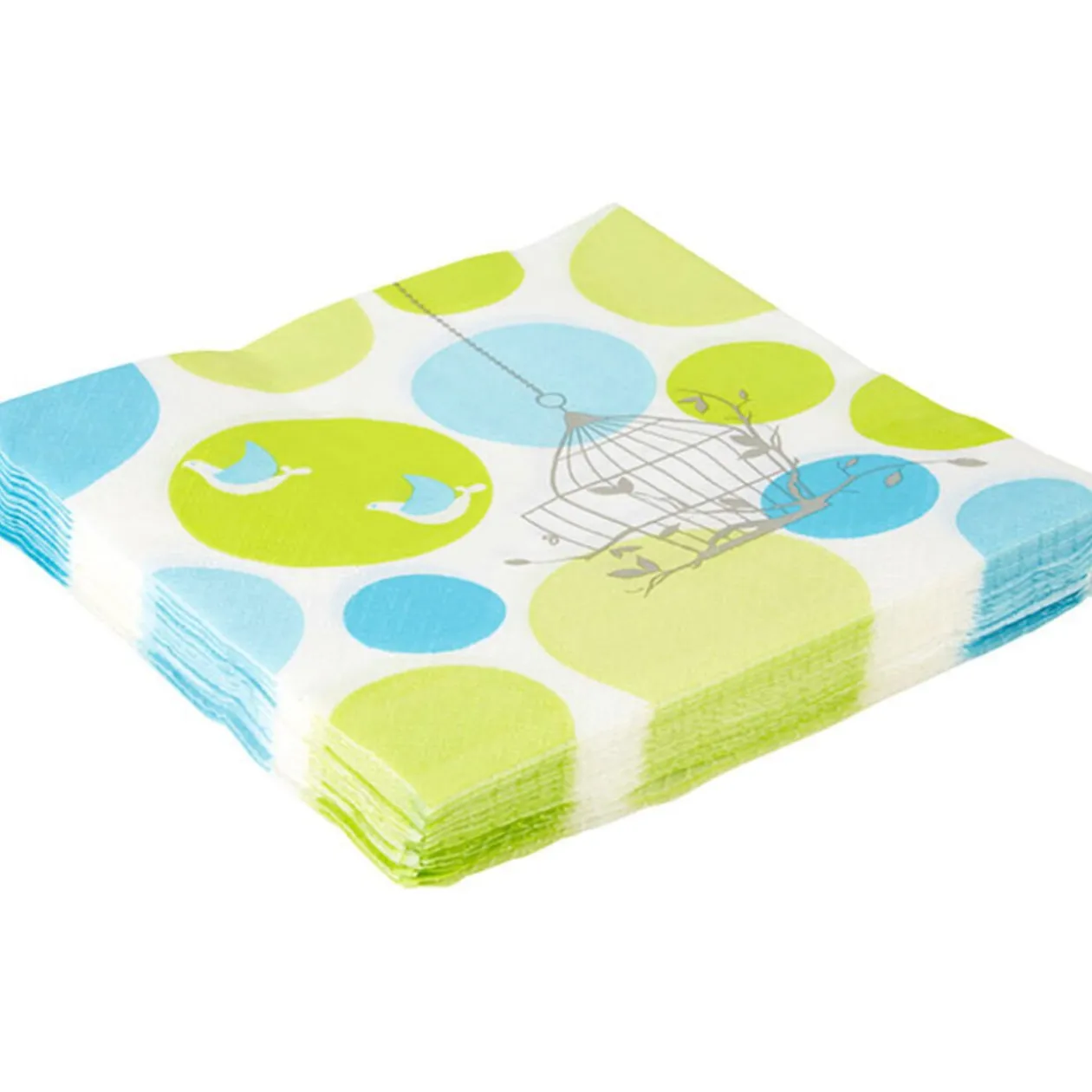 Serviette en papier cage à oiseaux x20