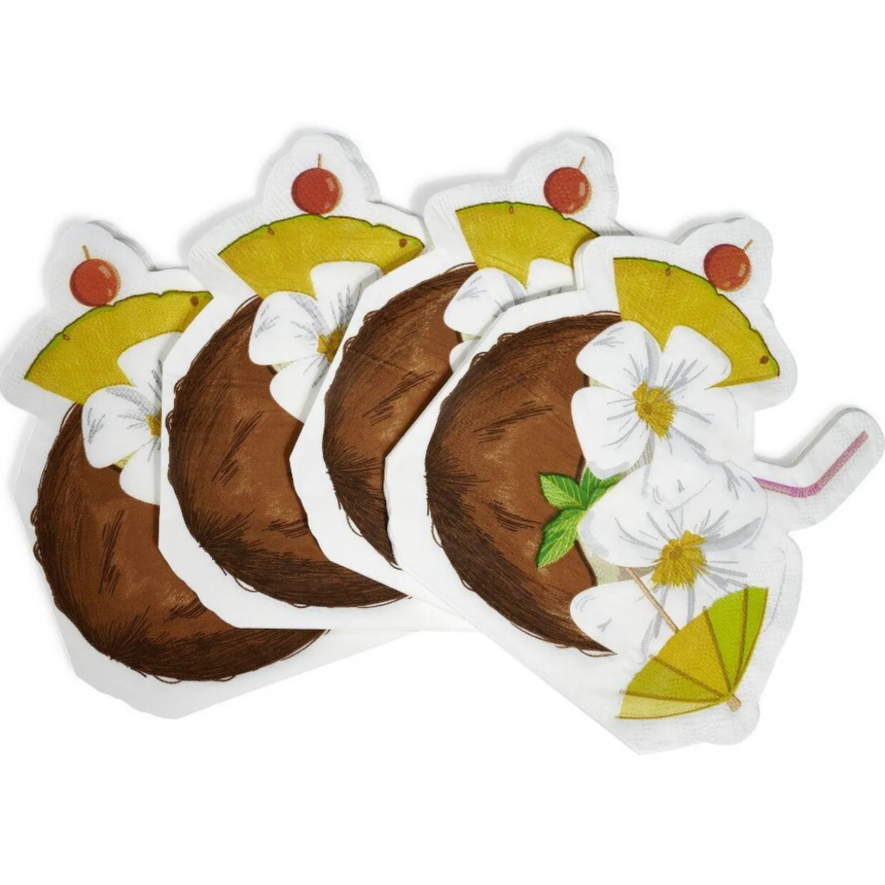 Serviette en papier décoration coco cocktail x 20