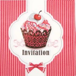 Serviette en papier design cupcake x20