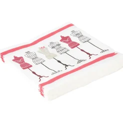 Serviette en papier design bustes mannequin x20